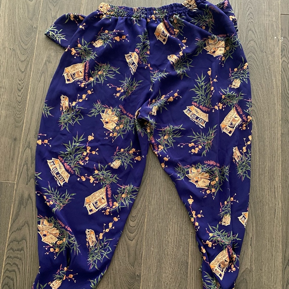 Asian Wide Leg Pants